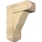 Ekena Millwork Traditional Craftsman Rough Sawn Bracket w/ Offset Brace, Douglas Fir, 8"W x 20"D x 24"H BKT0806X20X24TRA04RDF - alternate 1